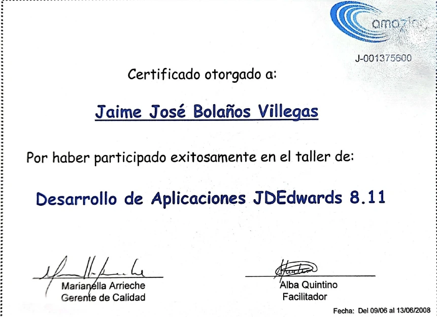 Certificado JD Forms